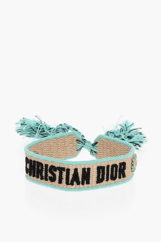 Fabric J'ADIOR Bracelet with Embroidered Logo