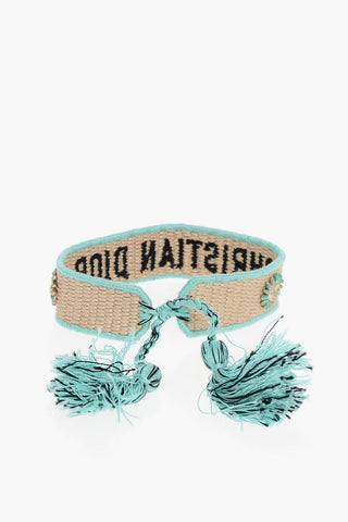 Fabric J'ADIOR Bracelet with Embroidered Logo