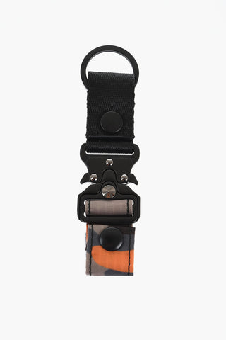 Metal and Nylon Keychain with Camouflage Detail