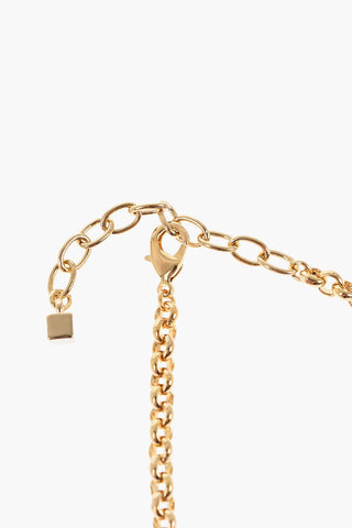 Metal Choker Necklace with Floral Design Embellished with Rhinestones