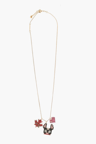 Metal Necklace GAMING Embellished with Strass