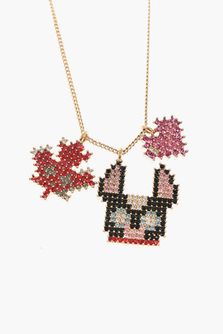 Metal Necklace GAMING Embellished with Strass