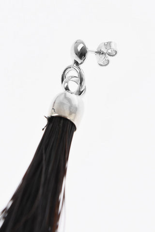 Solid Color FREE SPIRIT Single Earring with Horsehair Pendant