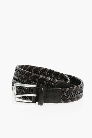 Woven Leather Belt 30mm