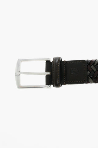Woven Leather Belt 30mm