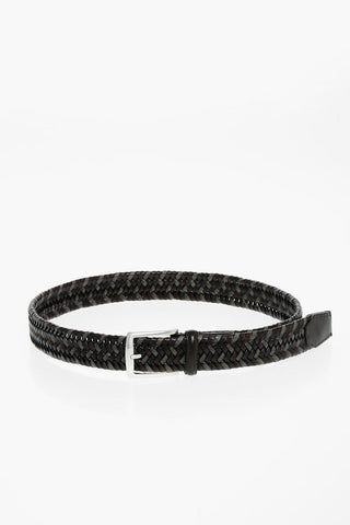 Woven Leather Belt 30mm