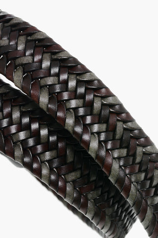 Woven Leather Belt 30mm