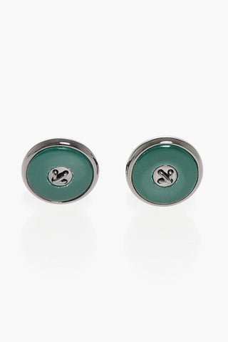 에나멜 황동 커프스링크 BUTTON