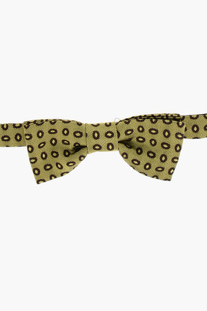 CC COLLECTION Silk-Blend Bow Tie with Polka Dot Pattern