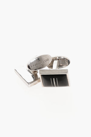 Square Enamelled Brass Cufflinks