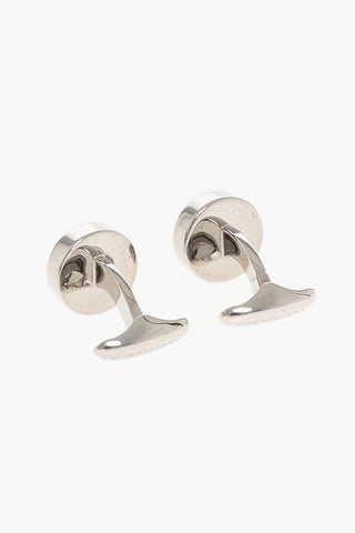 Gemelli in Ottone BUTTON con Dettaglio in Madre Perla