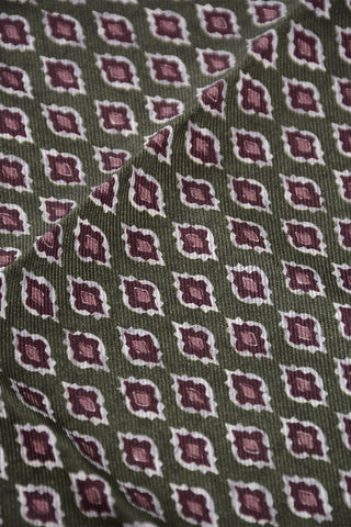 Einstecktuch aus Seide mit geometrischem Muster
