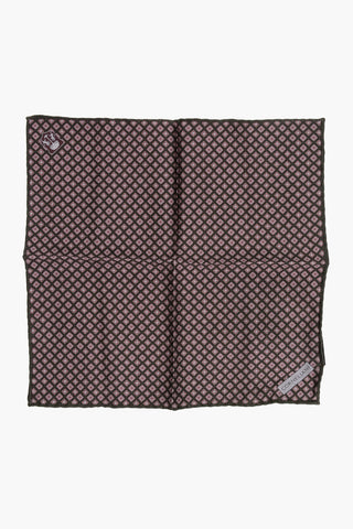 Einstecktuch aus Seide mit geometrischem Muster