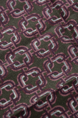 Einstecktuch aus Seide mit geometrischem Muster