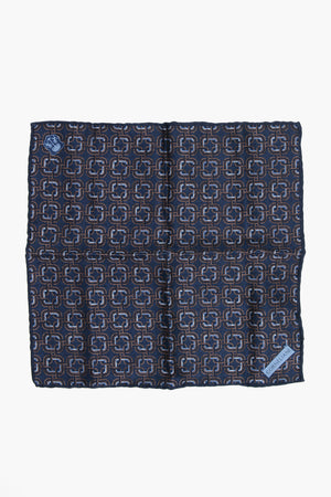Seiden-Einstecktuch mit geometrischem Muster