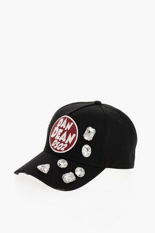 Cappello Baseball in Tinta Unita Impreziosito da Gioielli