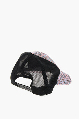 Metallic Effect Animal Patterned Trucker Cap