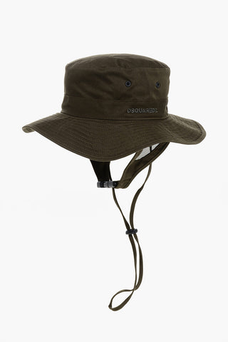 Cappello Bucket in Tinta Unita con Cinturino
