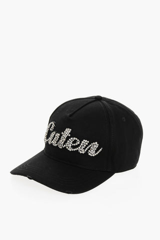 Cappello Da Basell a Tinta Unita con Dettaglio Gioielli