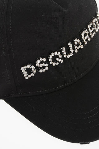 Solid Color Cap with Rhinestone Embellished Logo
