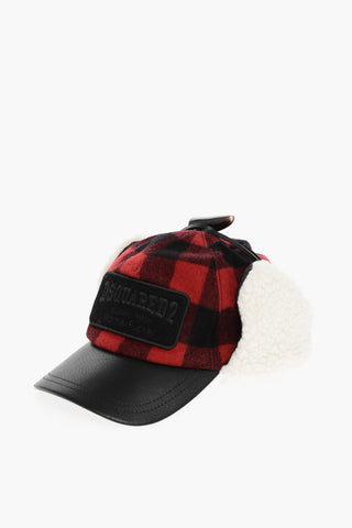 Cappello Baseball in Misto Lana a Quadri 