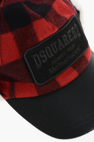 Cappello Baseball in Misto Lana a Quadri 