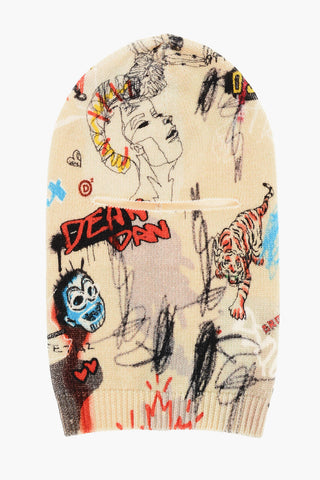 Embroidered Wool STREET ART Balaclava
