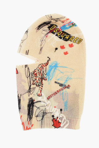 Embroidered Wool STREET ART Balaclava
