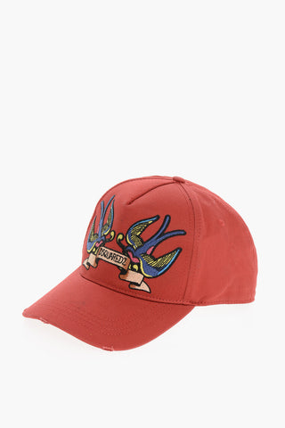 Cotton Cap with Frontal Logo Embroidery