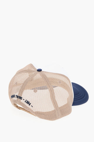 Cappello in Tessuto Tecnico con Logo in Rilievo