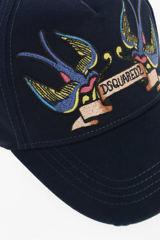 Embroidered Cotton Gabardine Cap