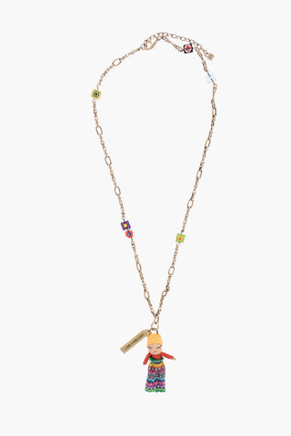 Golden Effect GUATEMALA DOLLS Necklace with Pendant