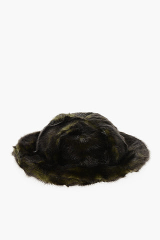 Cappello Bucket in Pelliccia Ecologica