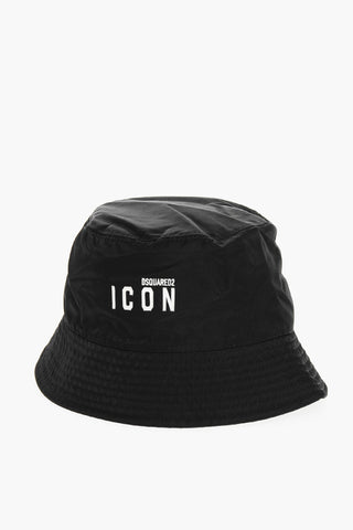 ICON Nylon Bucket Hat with Contrasting Logo