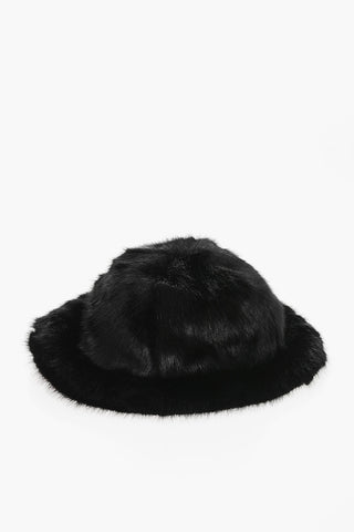 Solid Faux Fur Bucket Hat