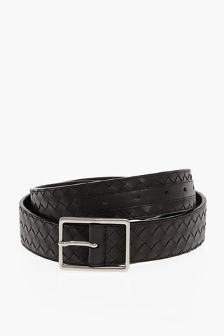 Woven Leather Belt 35mm