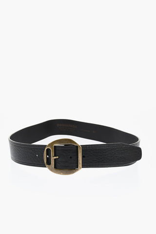 Solid Color Leather Belt 45mm