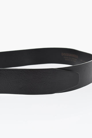 PAC-MAN Leather Belt with Enamelled Buckle 40mm