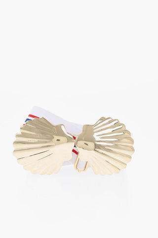 Elastic Fabric Belt with Shell-Shaped Buckle 40mm