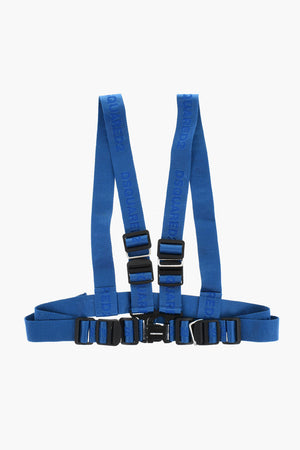 Logo Fabric Harness Belt With Metal Details 40mm