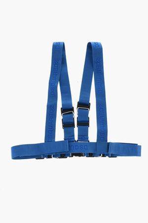 Logo Fabric Harness Belt With Metal Details 40mm