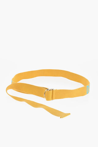 Solid Color ONE LIFE ONE PLANET Belt with D-Ring Buckle 40mm