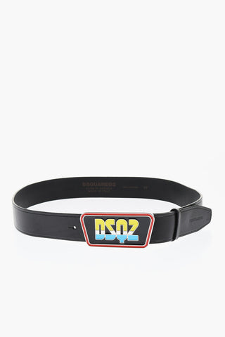 Leather GAMING Belt with Logoed Buckle 40mm