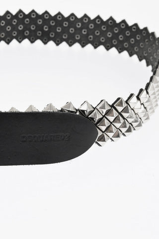 Cintura in Pelle Borchiata 40mm