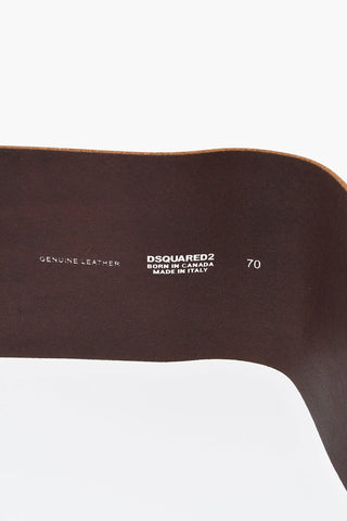Leather Oversized Belt 110mm