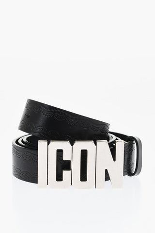 ICON Cintura in Pelle con Fibbia Anchor 30mm