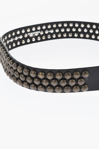 Studded Leather Belt 40mm