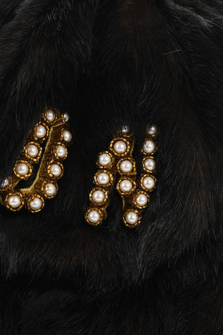 Faux Fur ICON Cap with Golden-Effect Detail