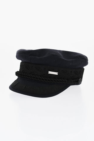 Wool and Nylon Baker Boy Hat