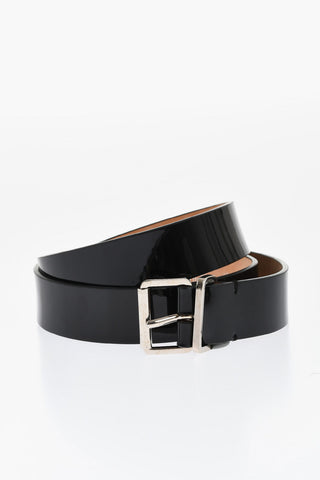 Solid Color Patent Leather Belt 30mm
